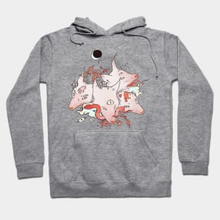 Wolves, Leaves, Snake, And Nature Artwork Hoodie